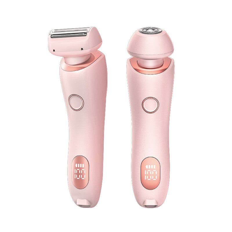 NNEDSZ Pink 2-in-1 Electric Razor for Women - Multifunctional Rechargeable Hair Removal Shaver