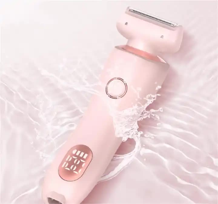 NNEDSZ Pink 2-in-1 Electric Razor for Women - Multifunctional Rechargeable Hair Removal Shaver