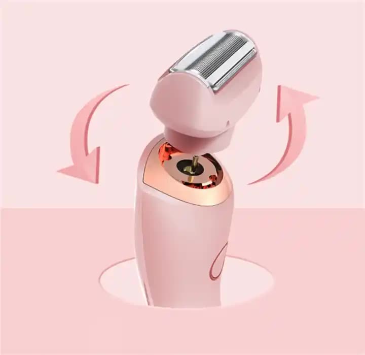 NNEDSZ Pink 2-in-1 Electric Razor for Women - Multifunctional Rechargeable Hair Removal Shaver